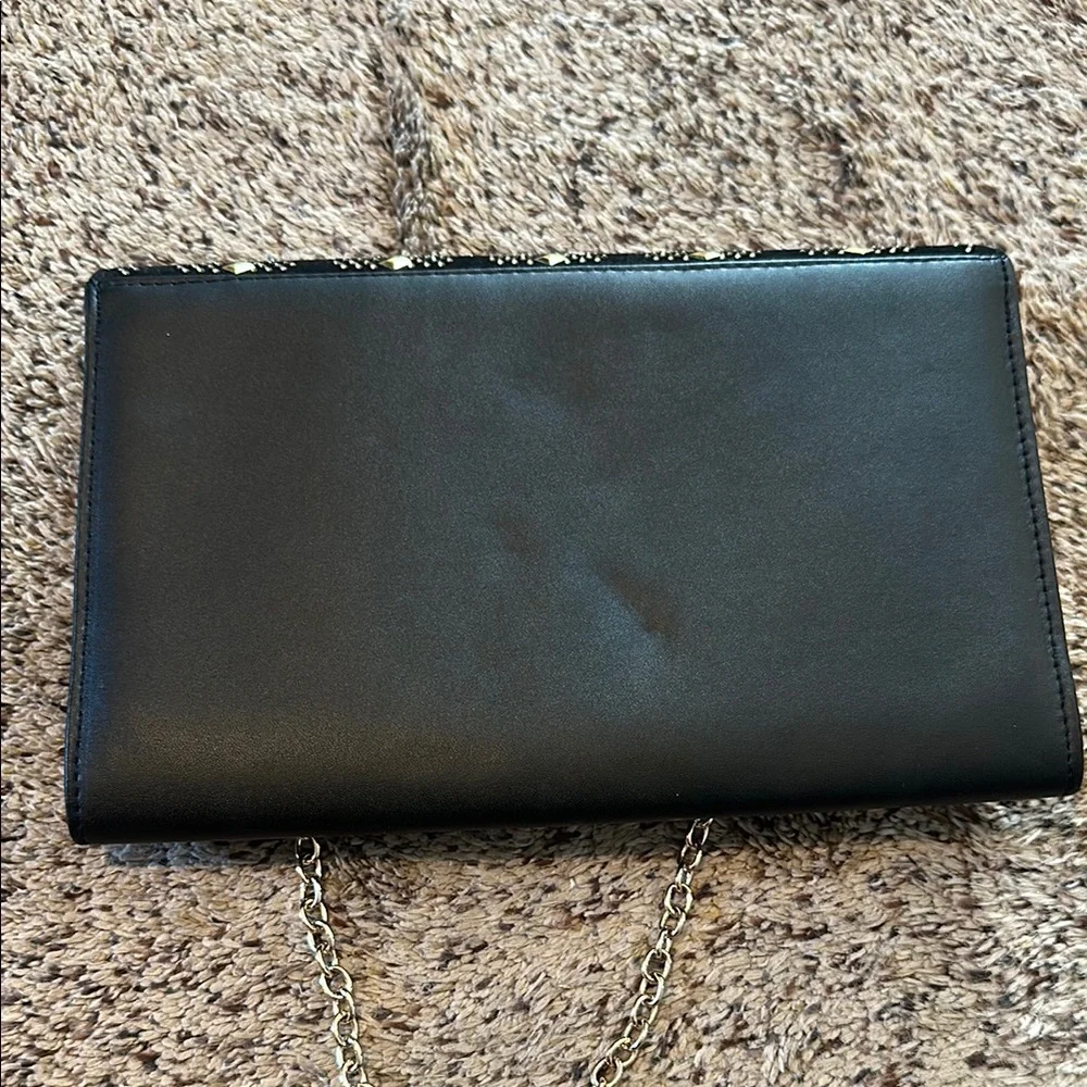 RSVP Black and Gold Geometric Clutch
